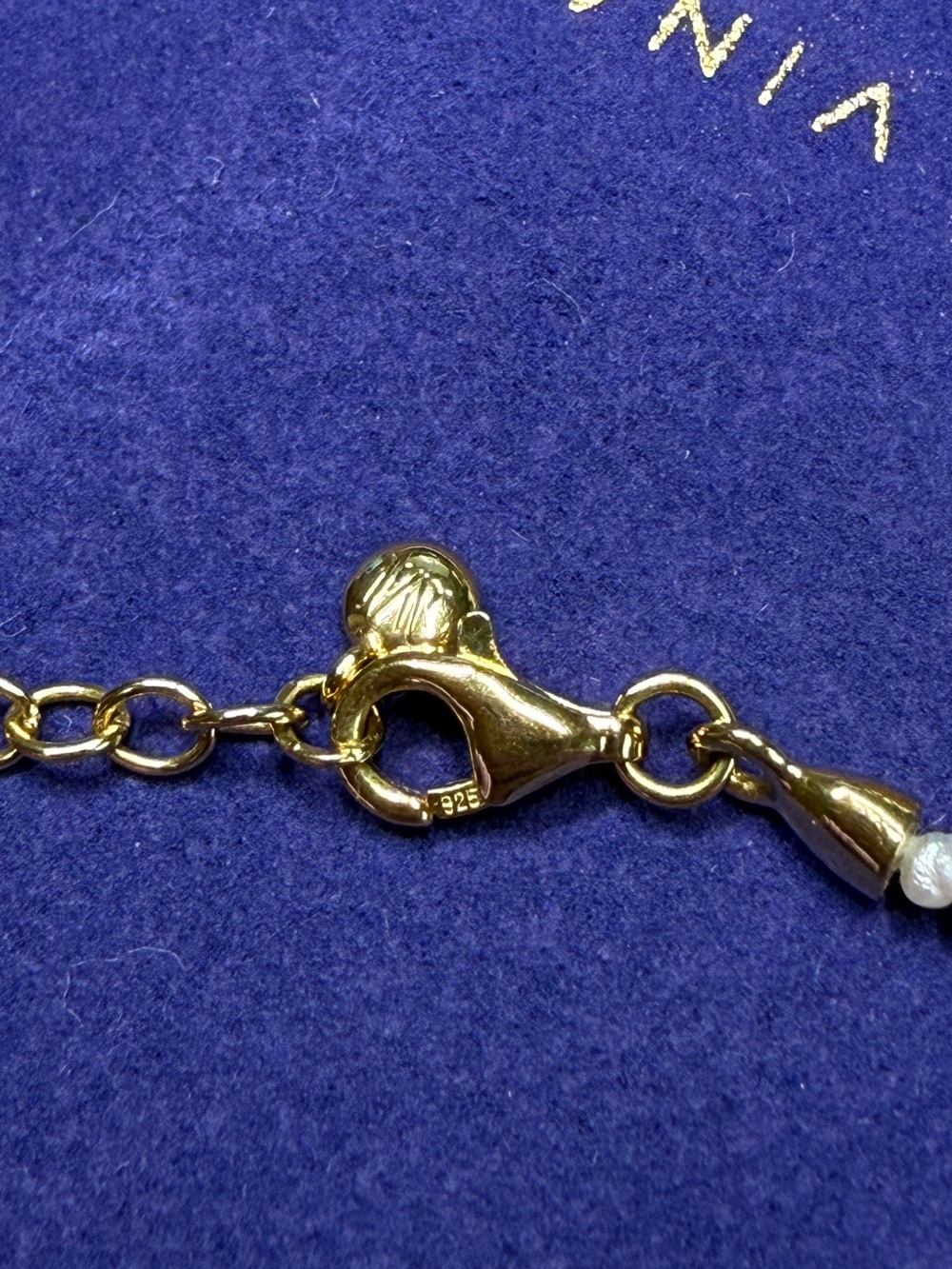 Monica Vinader Mini Nugget Pearl Necklace 18k Gold Vermeil Summer Essential Cute - Picture 9 of 10